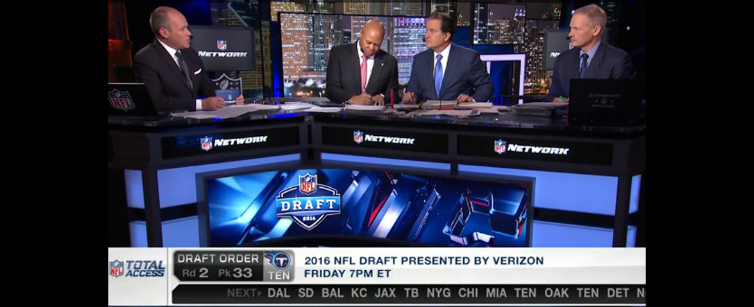 Backlit Graphics for NFL Network 2016 Draft Set